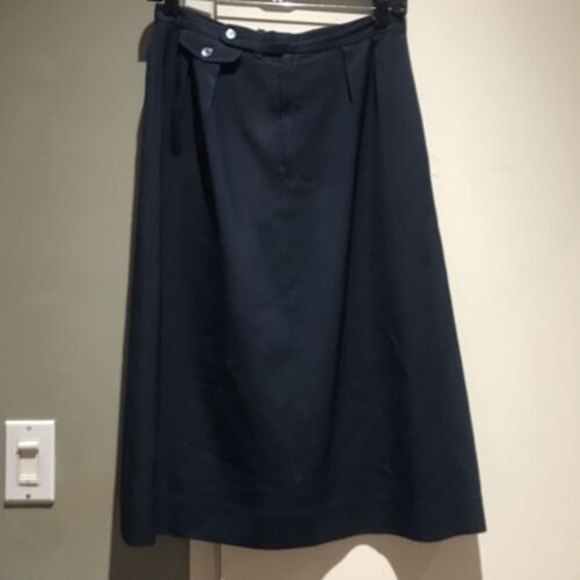 Vintage Black Majer Wool Pencil Skirt with Union Tag, sz 12, fits like modern 8 - Picture 1 of 7